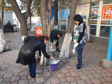 Сотрудники «Крымавтотранс» вышли на первый субботник в Год экологии (ФОТО)